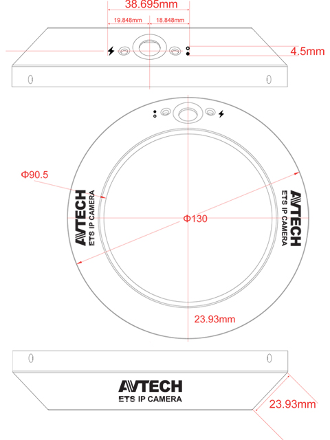 AVTECH AVM328 Mpix - Kamery kopukowe IP